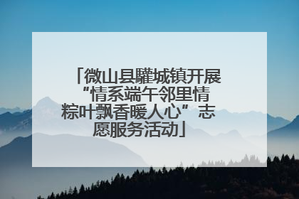 微山县驩城镇开展“情系端午邻里情 粽叶飘香暖人心”志愿服务活动