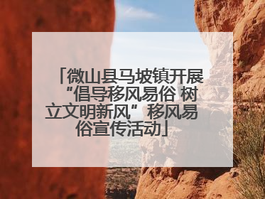 微山县马坡镇开展“倡导移风易俗 树立文明新风”移风易俗宣传活动