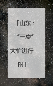 山东：“三夏”大忙进行时