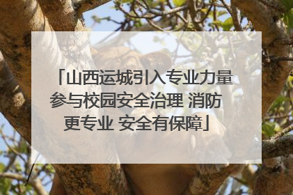 山西运城引入专业力量参与校园安全治理 消防更专业 安全有保障