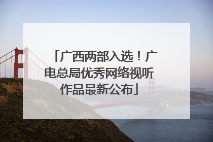广西两部入选！广电总局优秀网络视听作品最新公布