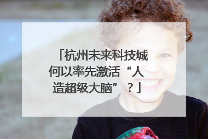 杭州未来科技城何以率先激活“人造超级大脑”？