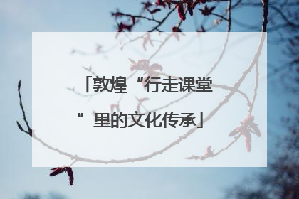敦煌“行走课堂”里的文化传承