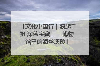 文化中国行｜浪起千帆 深蓝宝藏——博物馆里的海丝遗珍