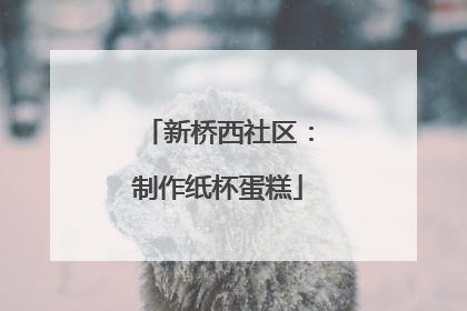 新桥西社区：制作纸杯蛋糕
