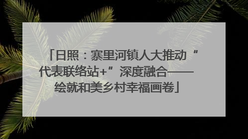 日照：寨里河镇人大推动“代表联络站+”深度融合——绘就和美乡村幸福画卷