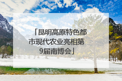 昆明高原特色都市现代农业亮相第9届南博会