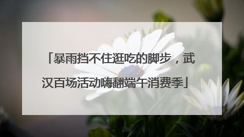 暴雨挡不住逛吃的脚步，武汉百场活动嗨翻端午消费季