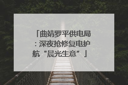 曲靖罗平供电局：深夜抢修复电护航“晨光生意”