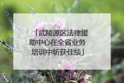 武陵源区法律援助中心在全省业务培训中斩获佳绩