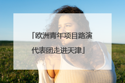 欧洲青年项目路演代表团走进天津