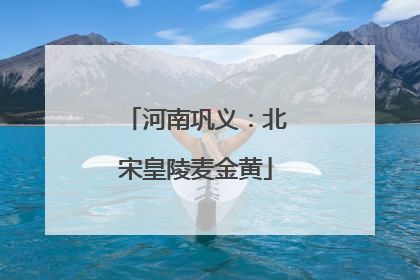 河南巩义：北宋皇陵麦金黄