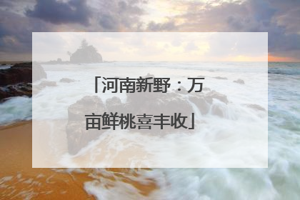 河南新野：万亩鲜桃喜丰收