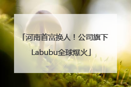 河南首富换人！公司旗下Labubu全球爆火