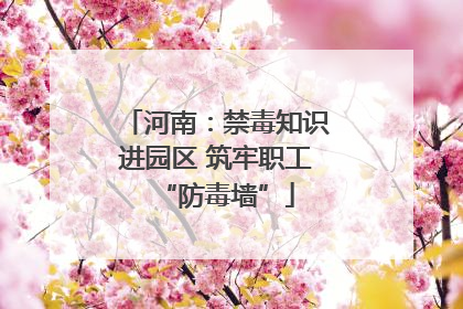河南：禁毒知识进园区 筑牢职工“防毒墙”
