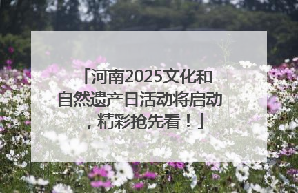 河南2025文化和自然遗产日活动将启动，精彩抢先看！