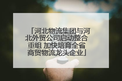 河北物流集团与河北外贸公司启动整合重组 加快培育全省商贸物流龙头企业