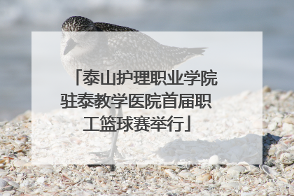 泰山护理职业学院驻泰教学医院首届职工篮球赛举行