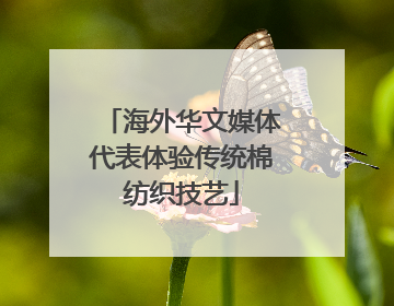 海外华文媒体代表体验传统棉纺织技艺
