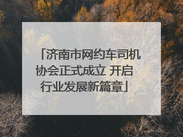 济南市网约车司机协会正式成立 开启行业发展新篇章
