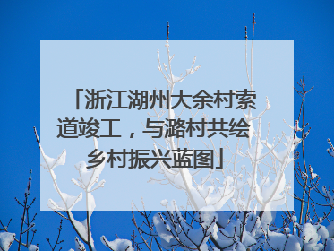 浙江湖州大余村索道竣工，与潞村共绘乡村振兴蓝图