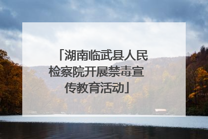 湖南临武县人民检察院开展禁毒宣传教育活动