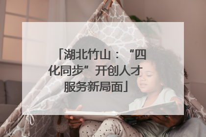 湖北竹山：“四化同步”开创人才服务新局面