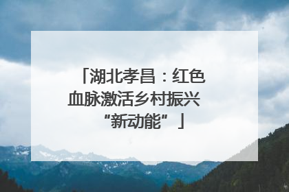 湖北孝昌：红色血脉激活乡村振兴“新动能”