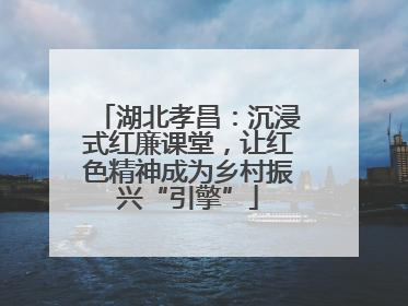 湖北孝昌：沉浸式红廉课堂，让红色精神成为乡村振兴“引擎”