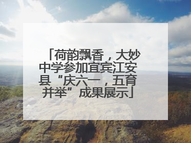 荷韵飘香，大妙中学参加宜宾江安县“庆六一，五育并举”成果展示