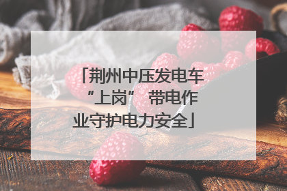 荆州中压发电车“上岗” 带电作业守护电力安全