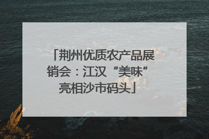 荆州优质农产品展销会：江汉“美味”亮相沙市码头