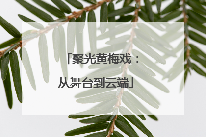 聚光黄梅戏：从舞台到云端