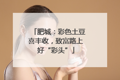 肥城：彩色土豆喜丰收，致富路上好“彩头”