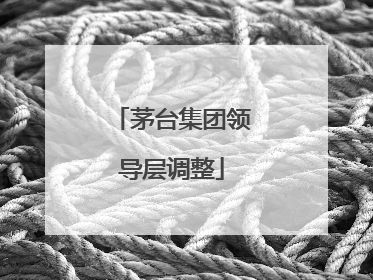 茅台集团领导层调整