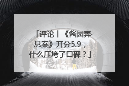 评论丨《酱园弄·悬案》开分5.9，什么压垮了口碑？