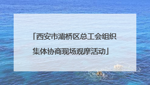 西安市灞桥区总工会组织集体协商现场观摩活动