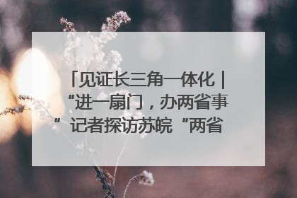 见证长三角一体化｜“进一扇门，办两省事”记者探访苏皖“两省一街”警务室