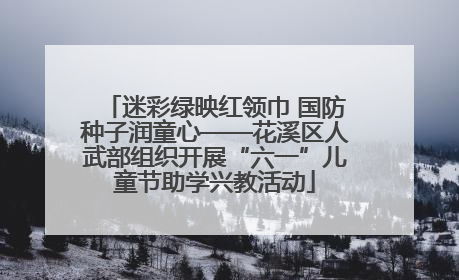 迷彩绿映红领巾 国防种子润童心——花溪区人武部组织开展“六一”儿童节助学兴教活动
