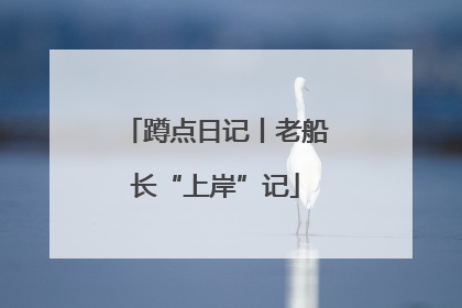 蹲点日记丨老船长“上岸”记