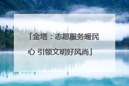 金塔：志愿服务暖民心 引领文明好风尚