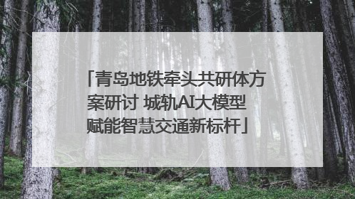 青岛地铁牵头共研体方案研讨 城轨AI大模型赋能智慧交通新标杆