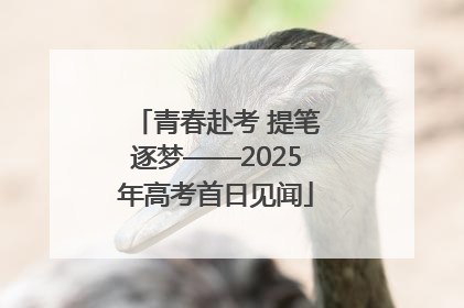 青春赴考 提笔逐梦——2025年高考首日见闻