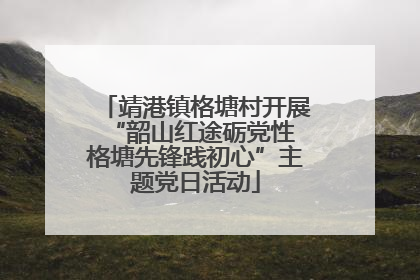 靖港镇格塘村开展“韶山红途砺党性 格塘先锋践初心”主题党日活动