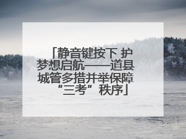 静音键按下 护梦想启航——道县城管多措并举保障“三考”秩序