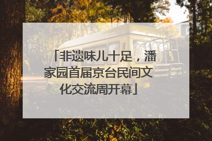 非遗味儿十足，潘家园首届京台民间文化交流周开幕
