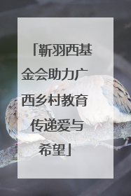 靳羽西基金会助力广西乡村教育 传递爱与希望