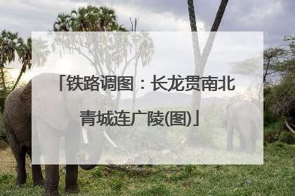 铁路调图：长龙贯南北 青城连广陵(图)