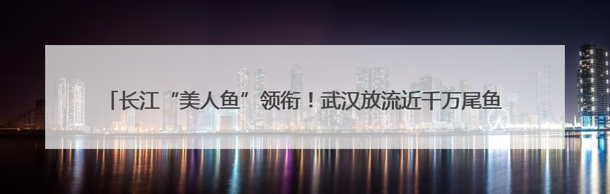长江“美人鱼”领衔！武汉放流近千万尾鱼苗守护绿色生态——湖北武汉青鱼原种场参加2025年“全国放鱼日”增殖放流活动