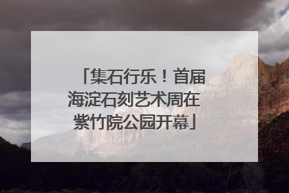 集石行乐！首届海淀石刻艺术周在紫竹院公园开幕
